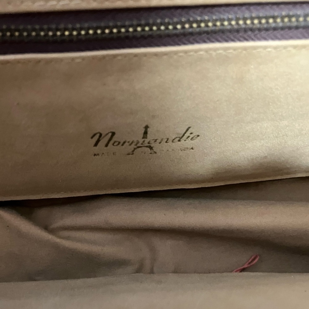 💥2 for 1💥Vintage Normandie Brown Leather Handbag - Picture 8 of 16